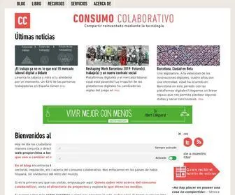 Consumocolaborativo.com(Todo sobre consumo colaborativo en castellano) Screenshot