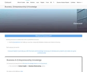 Consuunt.com(Business, Entrepreneurship & Knowledge) Screenshot