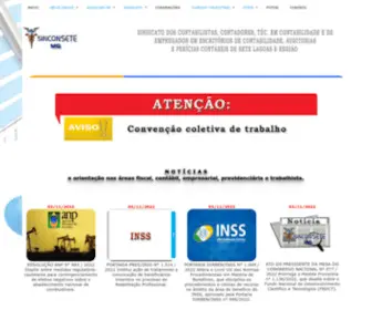 Contabilistassl.com.br(SINCONSETE) Screenshot