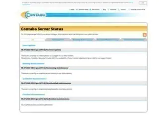 Contabo-Status.com(Contabo Server Status) Screenshot
