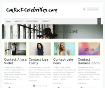 Contact-Celebrities.com(Contact Celebrities) Screenshot