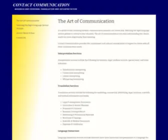 Contact-Communications.com(The Art of Communication) Screenshot