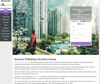 Contact-Now.in(Bhartiya City Nikoo Homes Pre launch project By Bhartiya Group ; Location) Screenshot