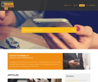 Contact-Numbers-UK.co.uk(Contact Numbers UK) Screenshot