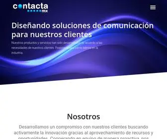 Contacta.mx(Diseñando soluciones de comunicación para nuestros clientes) Screenshot