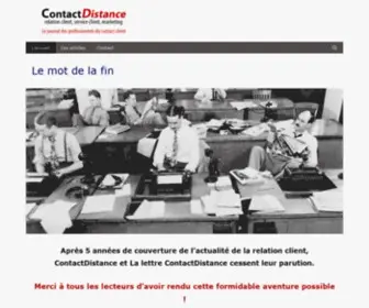 Contactdistance.fr(Relation client) Screenshot