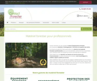 Contactforestier.be(Matériel forestier) Screenshot