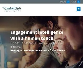 Contactlab.com(Contactlab leader in soluzioni di digital marketing multicanale) Screenshot