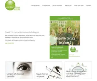 Contactlensstudio.be(Specialisten in contactlenzen & oogcontroles) Screenshot