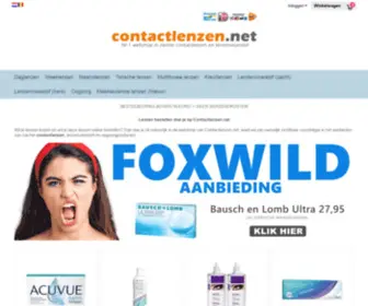 Contactlenzen.net(Online lenzen bestellen doe je op) Screenshot