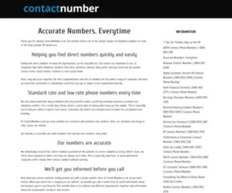 Contactnumber.co.uk(Accurate Numbers) Screenshot