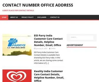 Contactnumberofficeaddress.com(Contact Number Office Address A Best Place for Contact Details) Screenshot