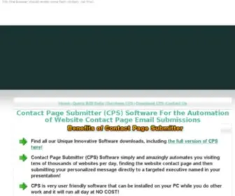 Contactpagesubmitter.com(Contact Page Submitter) Screenshot