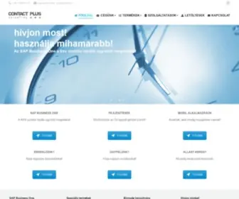 Contactplus.hu(Főoldal) Screenshot