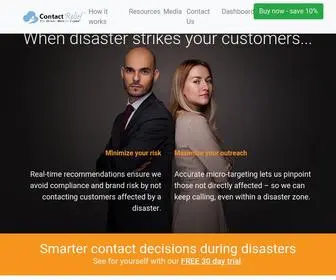 Contactrelief.com(ContactRelief's Disaster Decision Engine) Screenshot