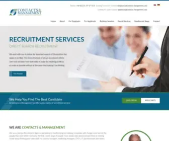 Contacts-Management.com(Top 10 Headhunting & Recruitment Company in Germany) Screenshot