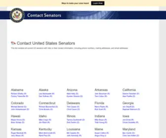 Contactsenators.com(Contact Senators) Screenshot