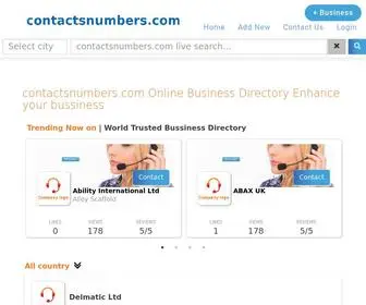 Contactsnumbers.com(World Largest Bussiness Directory) Screenshot