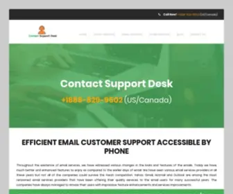 Contactsupportdesk.com(Email Customer Support Number) Screenshot