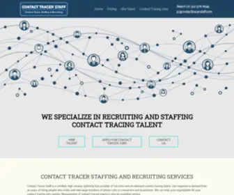 Contacttracerstaff.com(Contact Tracer Staffing And Recruiting) Screenshot