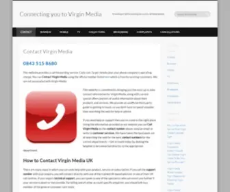 Contactvirginmedia.com(Contact Virgin Media) Screenshot