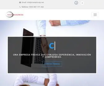 Contactvoip.net(Voip Business Contact Center quito) Screenshot