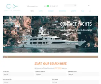 Contactyachts.com(Contact Yachts) Screenshot