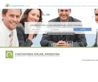 Contadoresonline.com.ar(Red Argentina de Ciencias Económicas) Screenshot