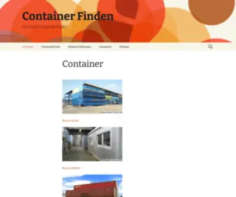 Container-Finden.de(Container: Günstige Container finden) Screenshot