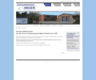 Container-Meier.de(Containerdienst Meier GmbH & Co) Screenshot