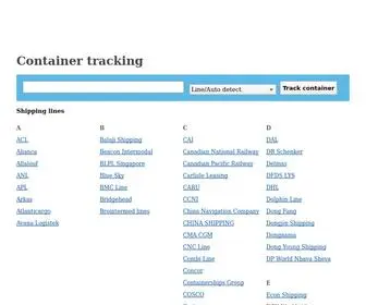 Container-Tracking.org(Container tracking) Screenshot