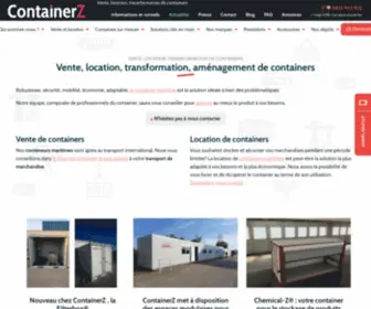 Container-Z.com(Vente, location, transformation de conteneur) Screenshot