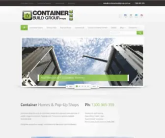 Containerbuildgroup.com.au(Container Homes & Pop) Screenshot