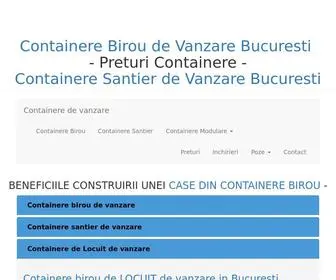 Containere-Bucuresti.ro(Containere de Birou Vanzare Bucuresti (Preturi Extraordinare 2019)) Screenshot