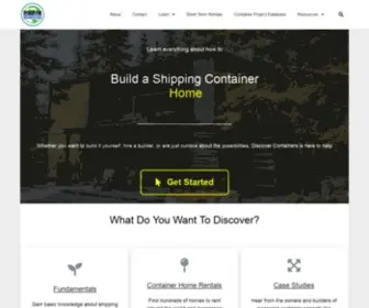 Containerhomeplans.org(Discover Containers) Screenshot