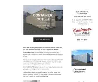 Containeroutlet.com(Container Outlet) Screenshot