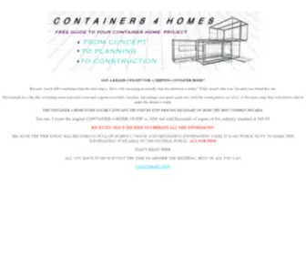 Containers4Homes.com(Your Guide to Shipping Container Home Construction) Screenshot