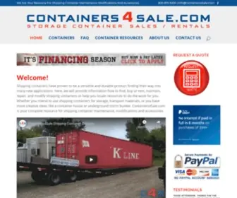 Containers4Sale.com(Mobile Storage Containers For Sale Michigan) Screenshot