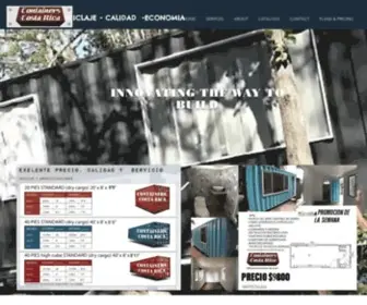 Containerscostarica.com(ContainersCostaRica.We make your project come alive.Best Quality price) Screenshot