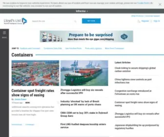 Containershipping.com(Lloyd's List) Screenshot