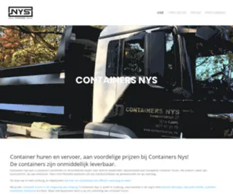 Containersnys.be(Container huren en vervoer) Screenshot