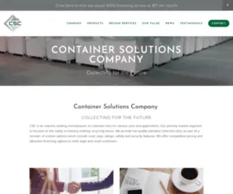 Containersolutionsco.com(Supplier of quality containers and donation bins) Screenshot