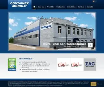 Containex-Monolit.ru(Der Spezialist f) Screenshot