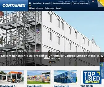 Containex.rs(Njak za kontejnerske i mobilne prostorne sisteme) Screenshot