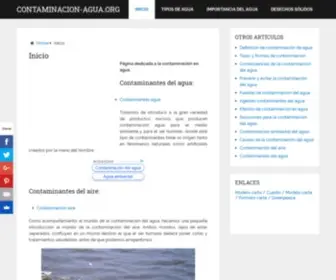 Contaminacion-Agua.org(Contaminación del agua) Screenshot
