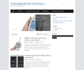 Contaminacionacustica.net(Contaminación acústica) Screenshot