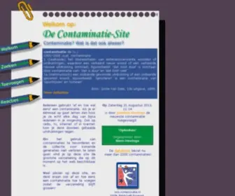 Contaminatie.nl(Welkom op de contaminatiesite) Screenshot