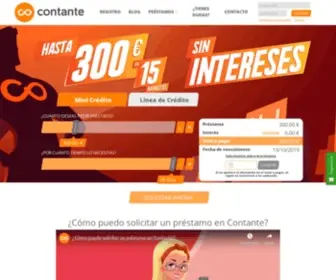 Contante.es(Anticipos de dinero rápido y fácil online al instante) Screenshot