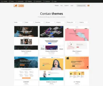 Contao-Themes.com(Contao theme store) Screenshot