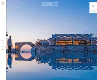 Contaratosbeach.gr(Hotels in Paros Greece) Screenshot